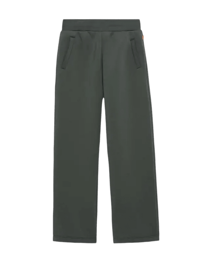 GERTRUDE - Pantalon Cardi en maille scuba coupe ample Vert - Lothaire