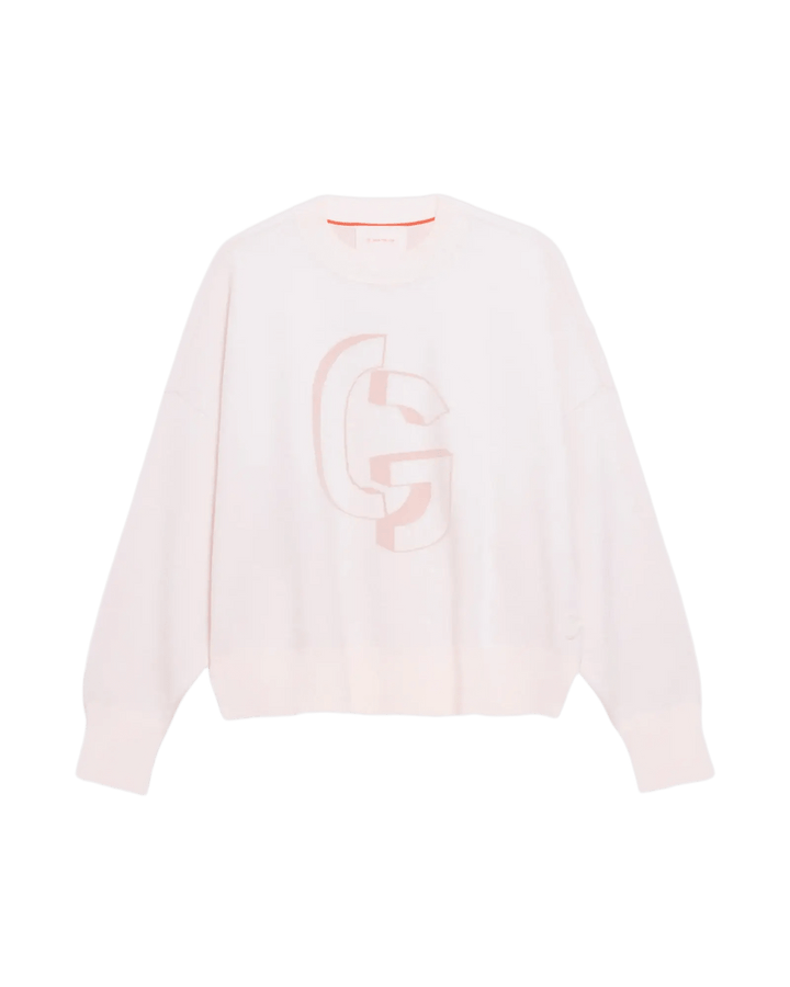 GERTRUDE - Pull en maille jacquard ample Natalia Crème - Lothaire