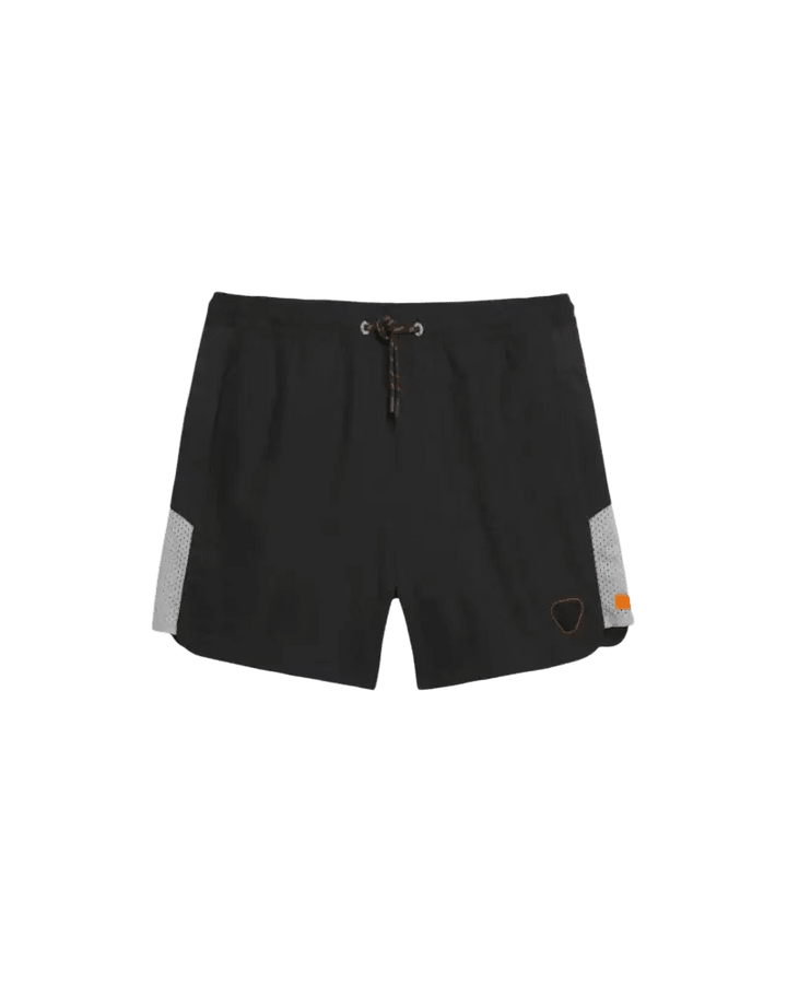 GERTRUDE - Short de bain à taille élastique et bandes contrastantes Noir - Lothaire