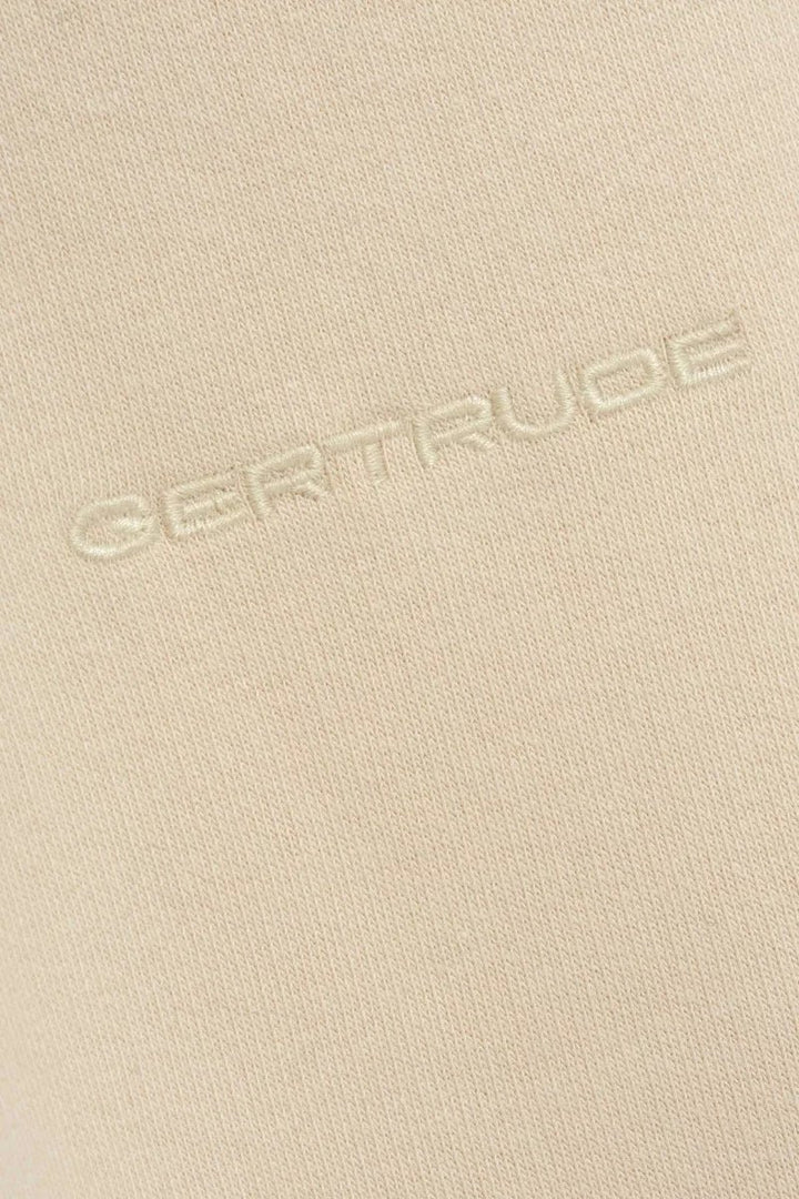 GERTRUDE - Sweat Athena Oversize à Col Cheminée Beige Latte - Lothaire