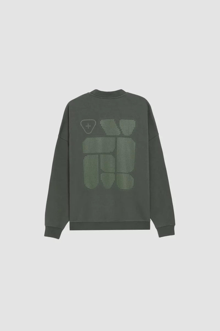 GERTRUDE - Sweat Rubengeo Coupe Ample Vert - Lothaire