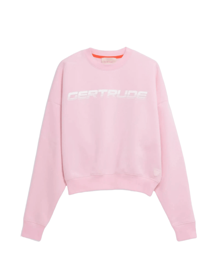 GERTRUDE - Sweatshirt col rond avec logo printé graphique Cath Speedy Poudre - Lothaire