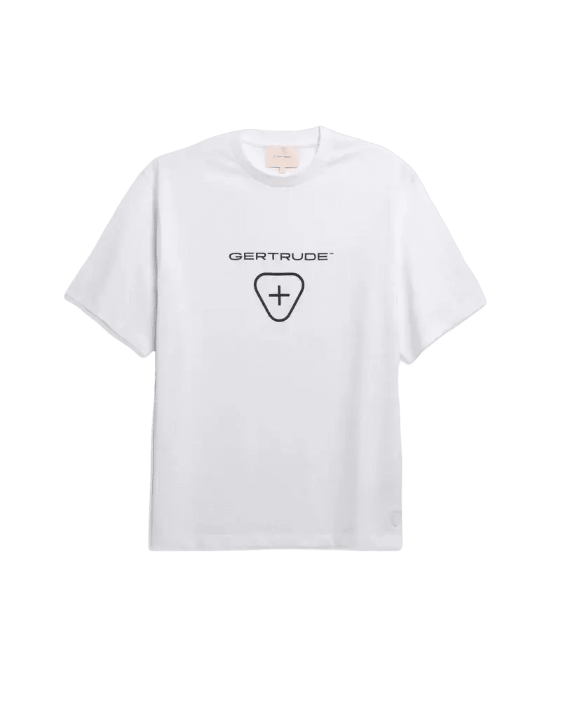 GERTRUDE - T-shirt en coton à manches courtes Leonce Logo Blanc - Lothaire