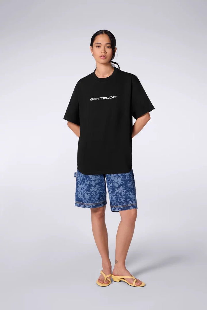GERTRUDE - T-shirt en coton à manches courtes Leonce Noir - Lothaire