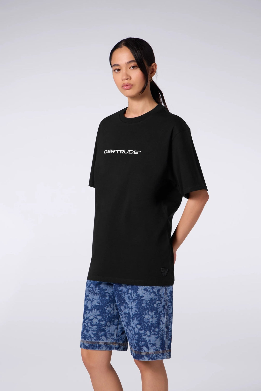 GERTRUDE - T-shirt en coton à manches courtes Leonce Noir - Lothaire