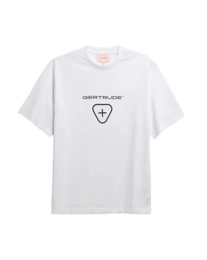 GERTRUDE - T-shirt en coton avec logo contrasté Leonce Logo Blanc - Lothaire