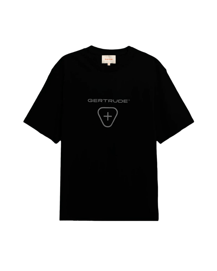 GERTRUDE - T-shirt en coton avec logo contrasté Leonce Logo Noir - Lothaire