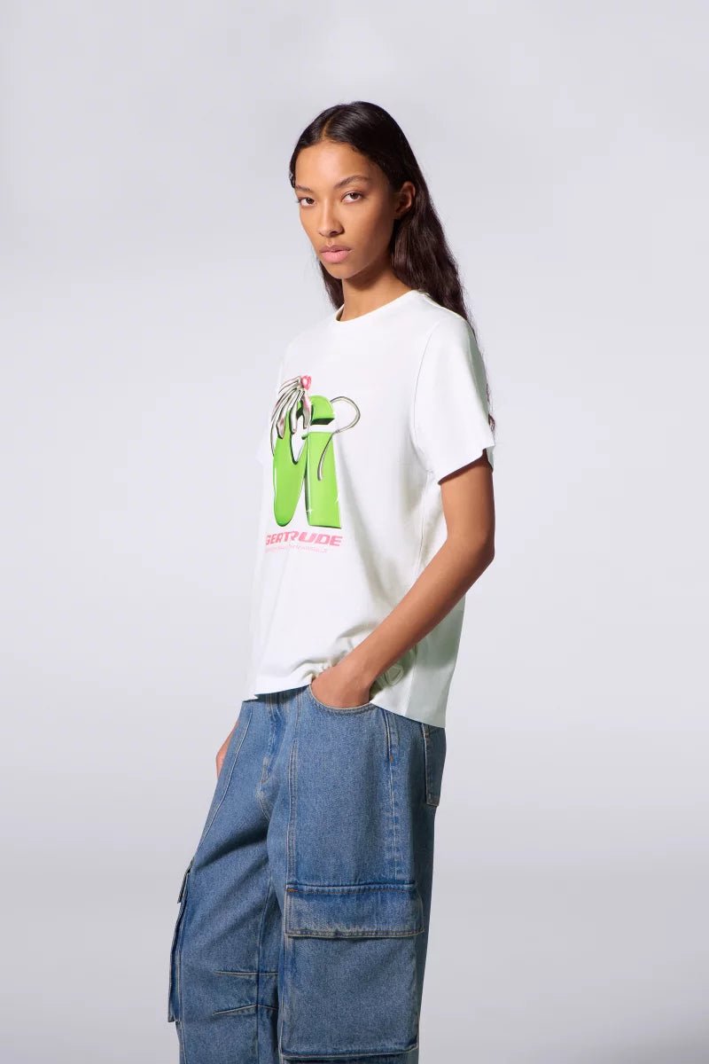 GERTRUDE - T-shirt graphique Leolina Pop Blanc - Lothaire