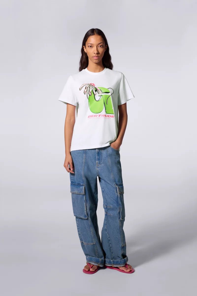 GERTRUDE - T-shirt graphique Leolina Pop Blanc - Lothaire