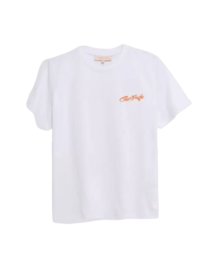 GERTRUDE - T-shirt imprimé Leolina Daisy Blanc - Lothaire