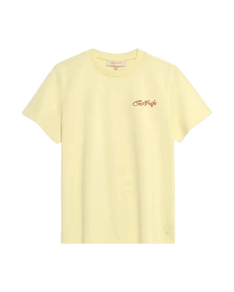 GERTRUDE - T-shirt imprimé Leolina Daisy Jaune Poussin - Lothaire