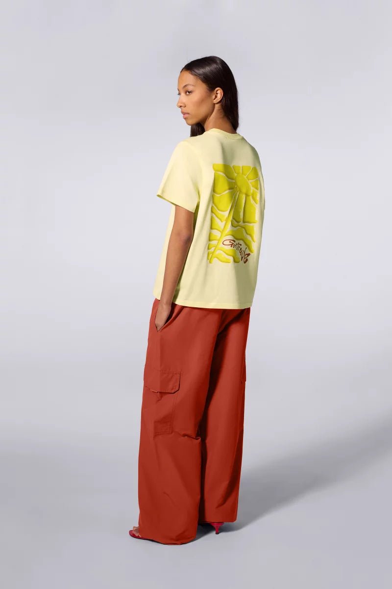 GERTRUDE - T-shirt imprimé Leolina Daisy Jaune Poussin - Lothaire