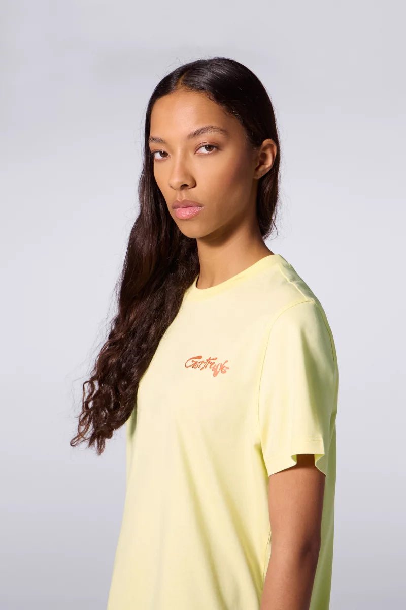 GERTRUDE - T-shirt imprimé Leolina Daisy Jaune Poussin - Lothaire