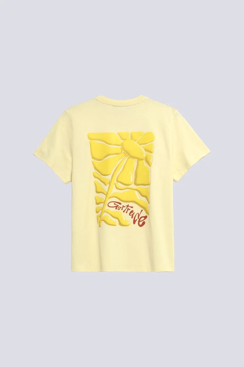 GERTRUDE - T-shirt imprimé Leolina Daisy Jaune Poussin - Lothaire