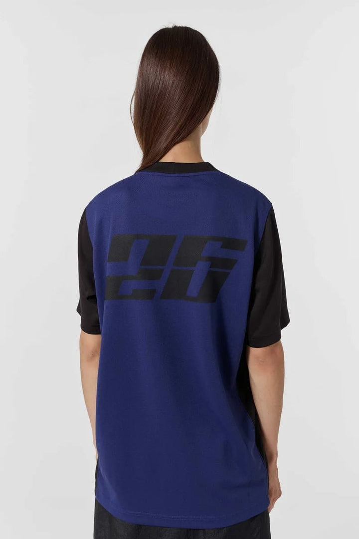 GERTRUDE - T-shirt Keyliane à Col Contrasté Bleu Marine - Lothaire