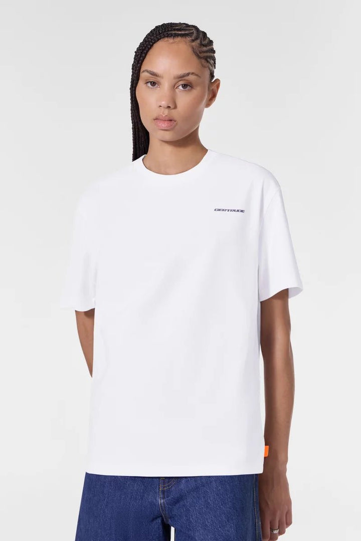 GERTRUDE - T-shirt Leonarchive en jersey de coton Blanc - Lothaire