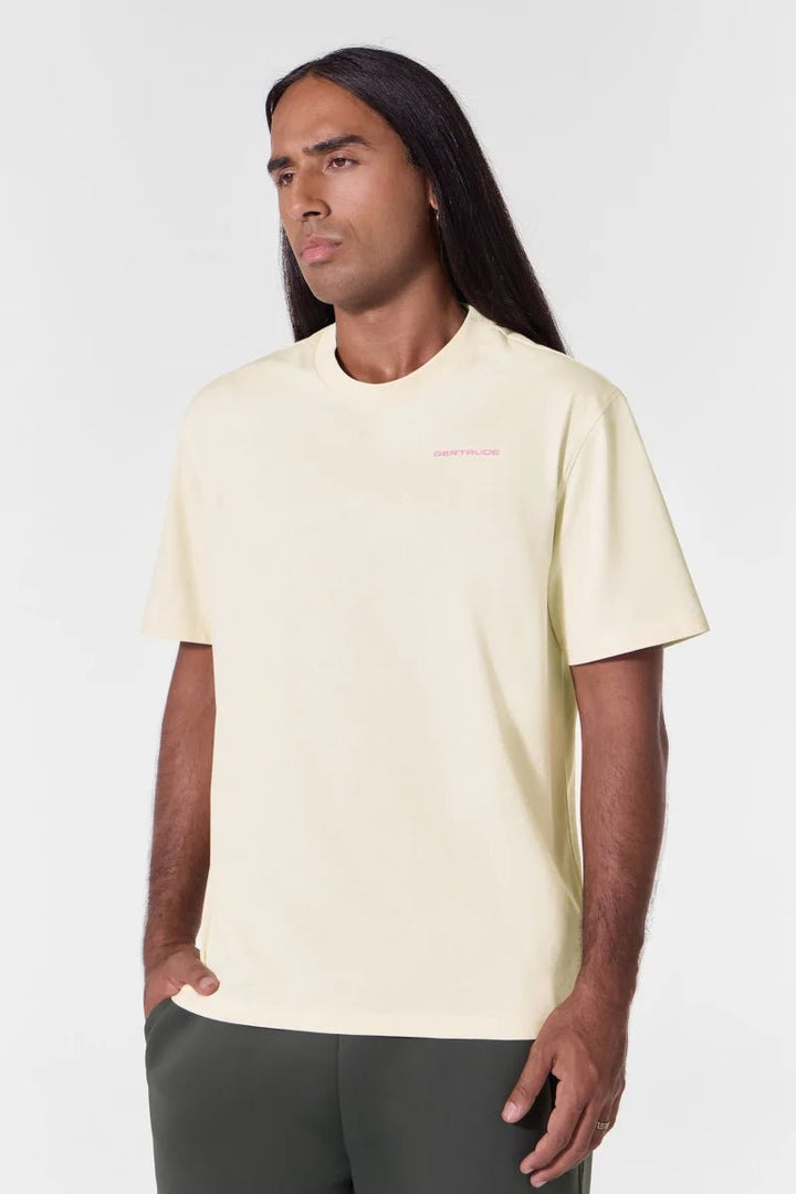 GERTRUDE - T-shirt Leongeo col rond Crème - Lothaire