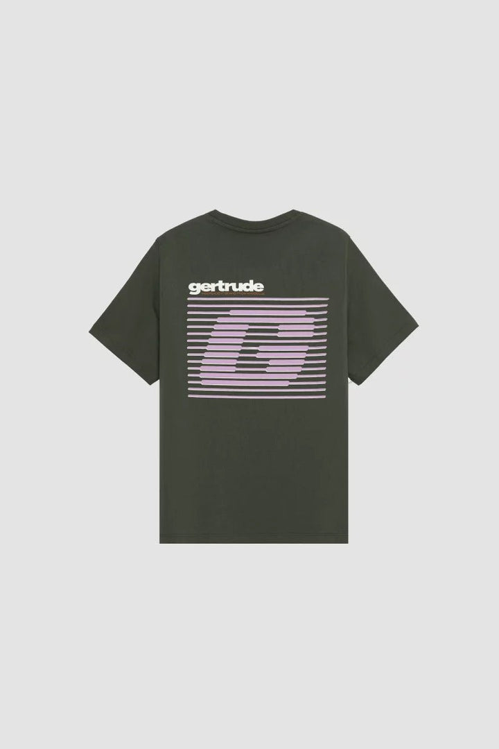 GERTRUDE - T-shirt Litleonstrip col rond Vert clair - Lothaire