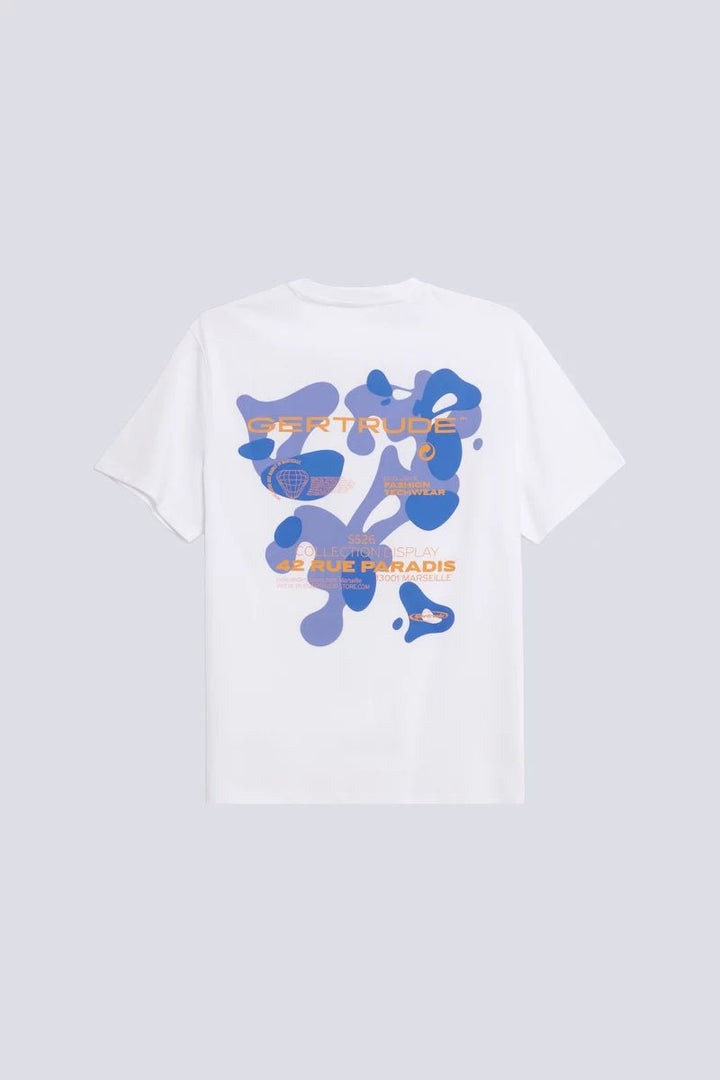 GERTRUDE - T-shirt print graphique dos Leonce Spot Blanc - Lothaire
