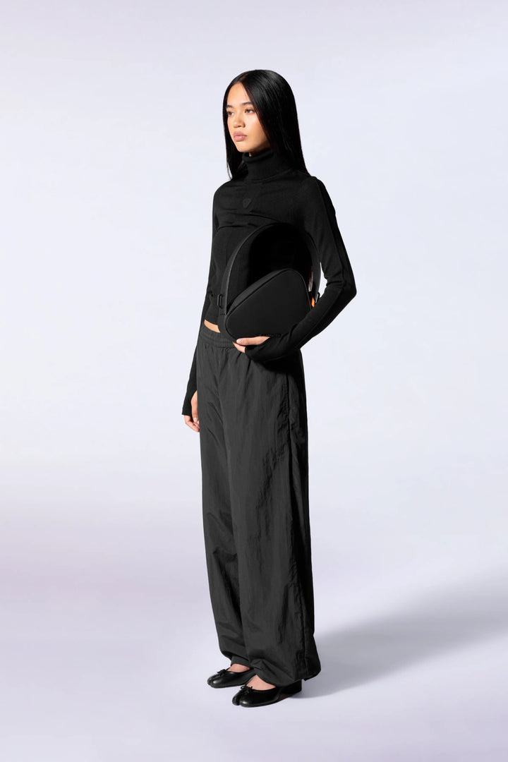 GERTRUDE - Top en maille fine Nana Noir - Lothaire