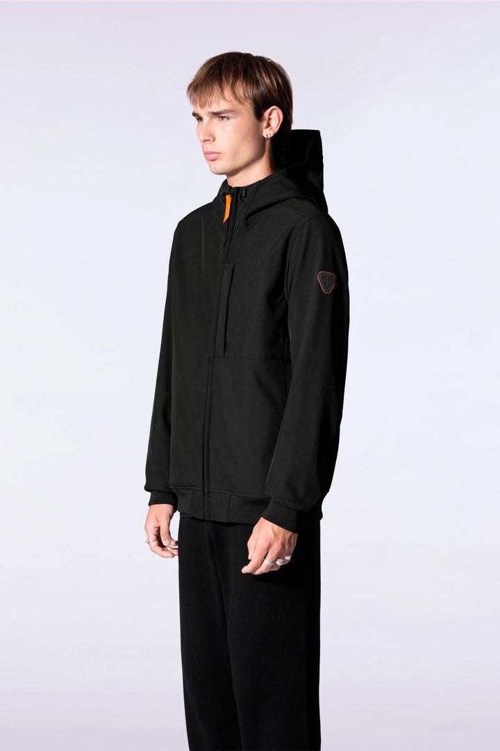GERTRUDE - Veste à capuche softshell Rony Noir - Lothaire