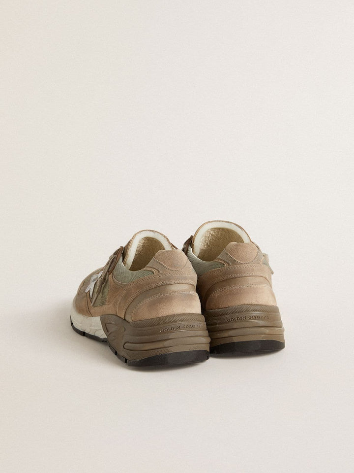 GOLDEN GOOSE - Basket Running Dad Beige/Silver - Lothaire