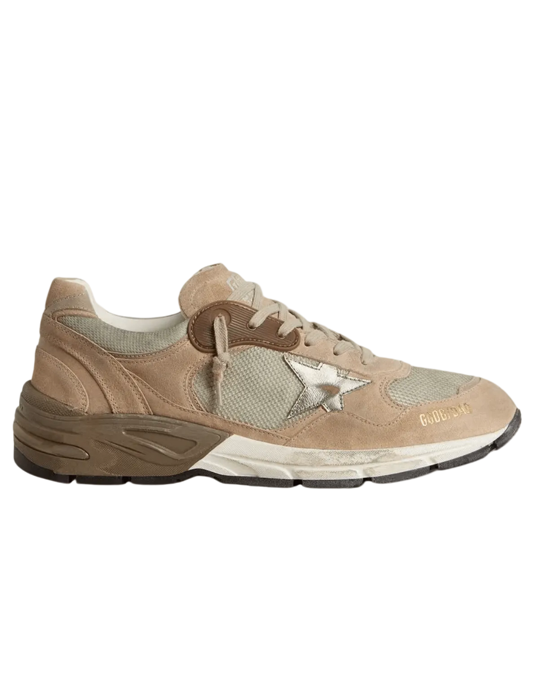 GOLDEN GOOSE - Basket Running Dad Beige/Silver - Lothaire