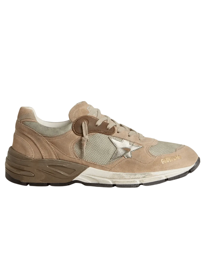 GOLDEN GOOSE - Basket Running Dad Beige/Silver - Lothaire