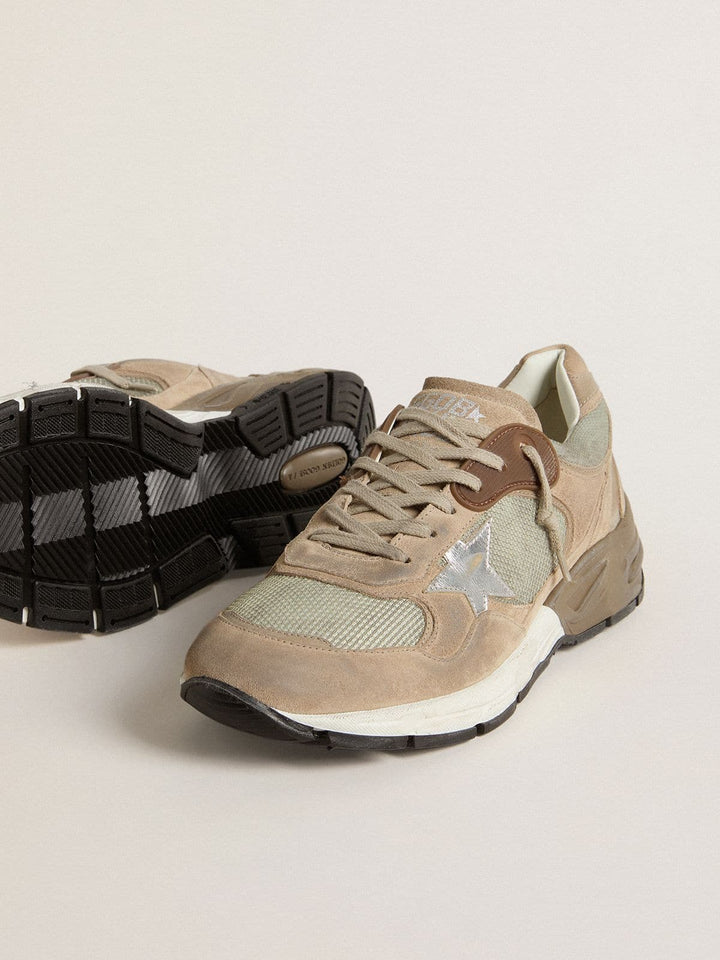 GOLDEN GOOSE - Basket Running Dad Beige/Silver - Lothaire