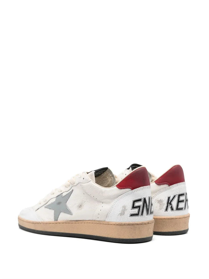 GOLDEN GOOSE - Baskets Ball Star blanches étoile bleu arrière rouge - Lothaire