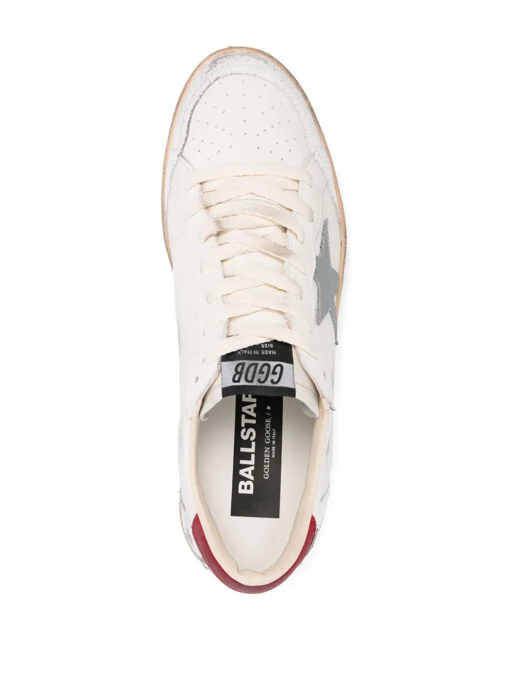 GOLDEN GOOSE - Baskets Ball Star blanches étoile bleu arrière rouge - Lothaire