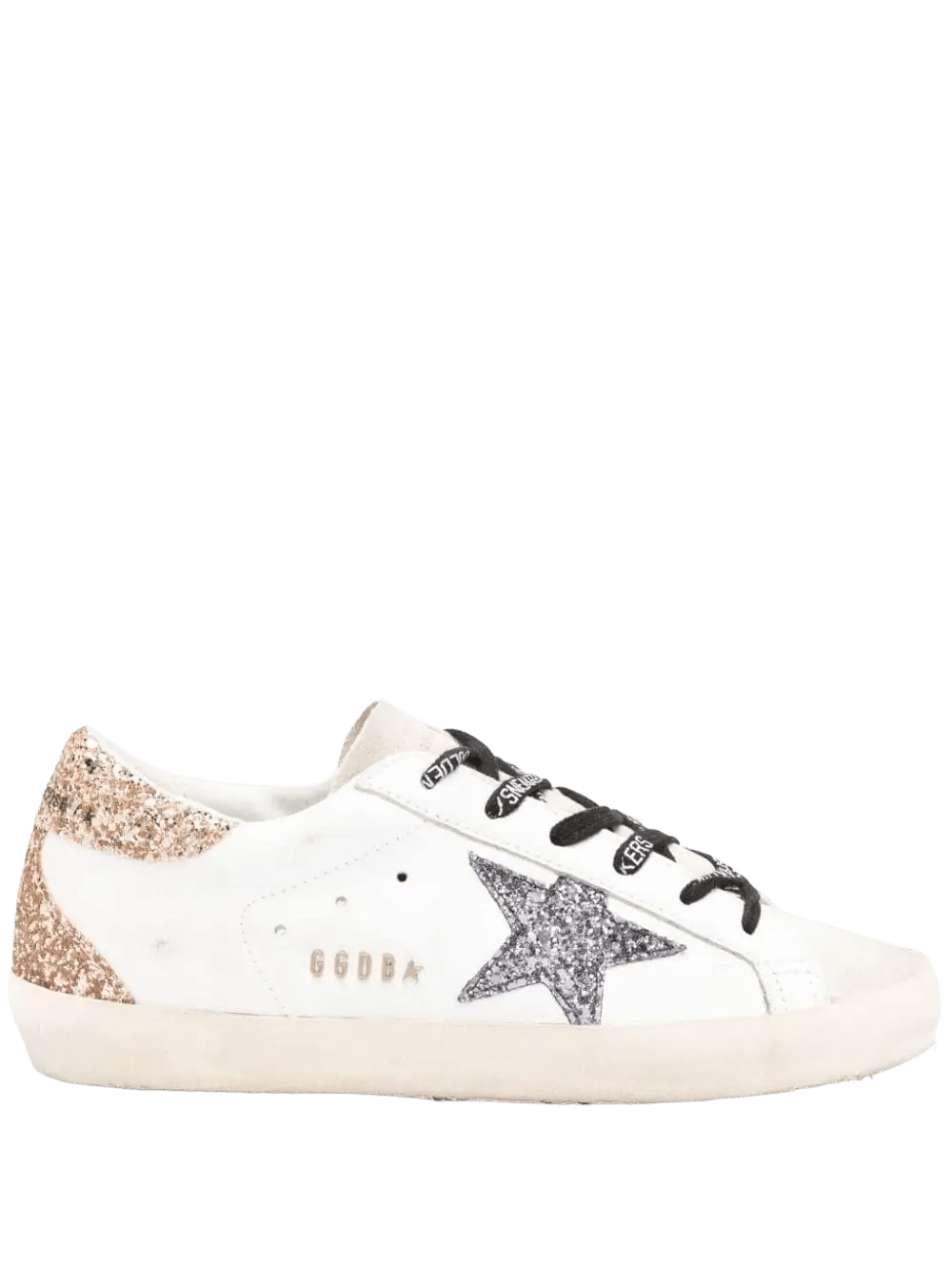 Golden Goose baskets Super - Star à paillettes argent et doré - Lothaire
