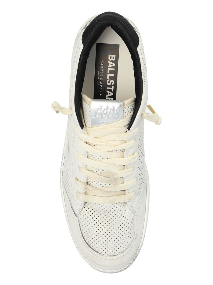 GOLDEN GOOSE baskets Super - Star perforées blanches - Lothaire