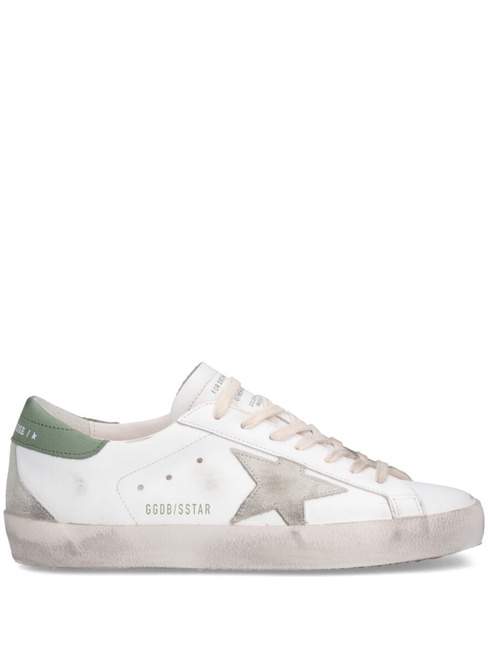 GOLDEN GOOSE - baskets Superstar blanc vert - Lothaire