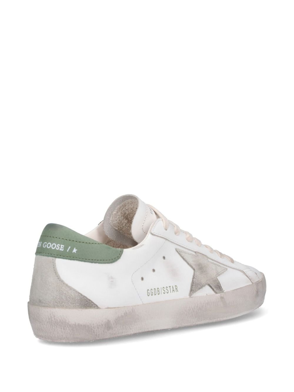 GOLDEN GOOSE - baskets Superstar blanc vert - Lothaire