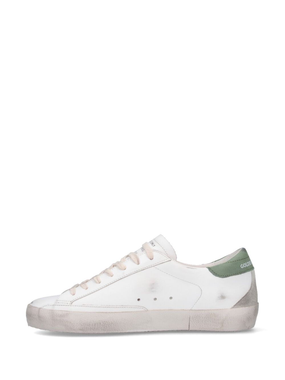 GOLDEN GOOSE - baskets Superstar blanc vert - Lothaire