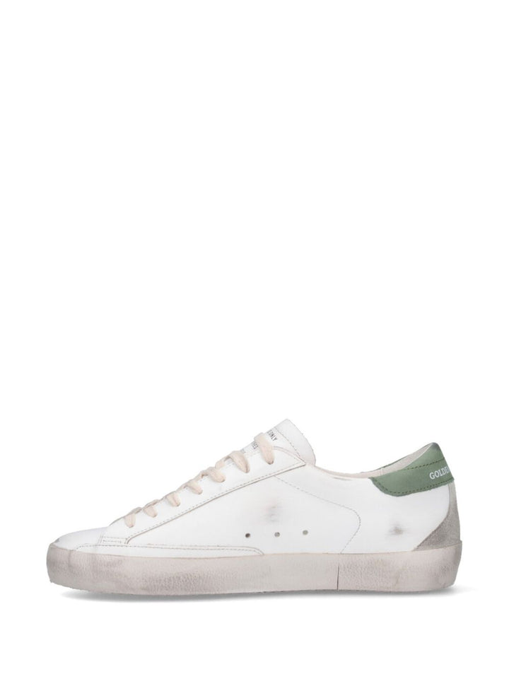 GOLDEN GOOSE - baskets Superstar blanc vert - Lothaire