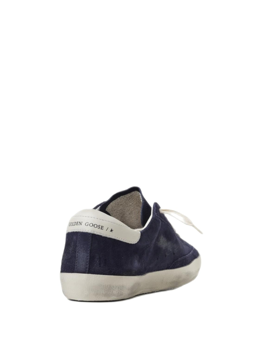 Golden Goose - Baskets Superstar Cuir Suédé Bleu Blanc - Lothaire
