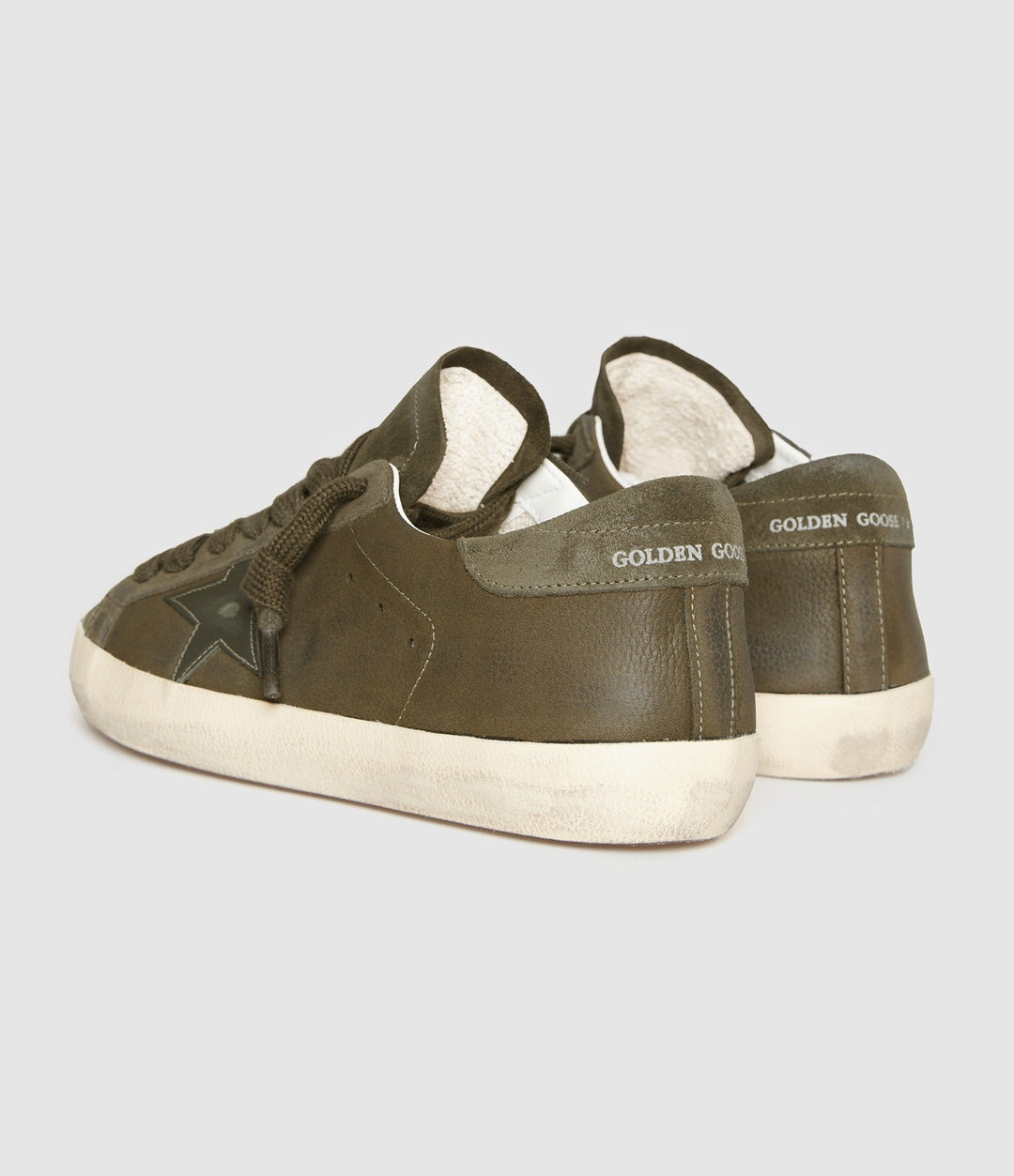 GOLDEN GOOSE - Chaussures - Baskets Super Star Olive Night - Lothaire