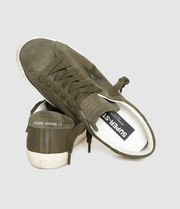 GOLDEN GOOSE - Chaussures - Baskets Super Star Olive Night - Lothaire