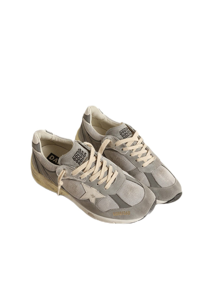 Golden Goose - Dad - Star en daim et résille argentée - Lothaire
