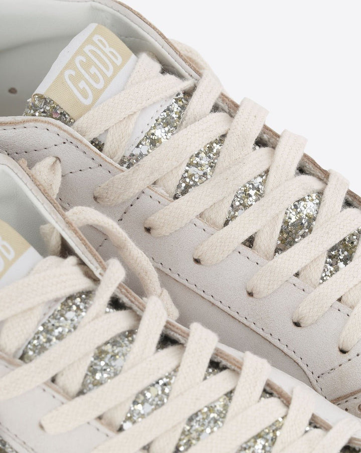 GOLDEN GOOSE FEMME - Chaussures Mid Star Beige Platinum - Lothaire