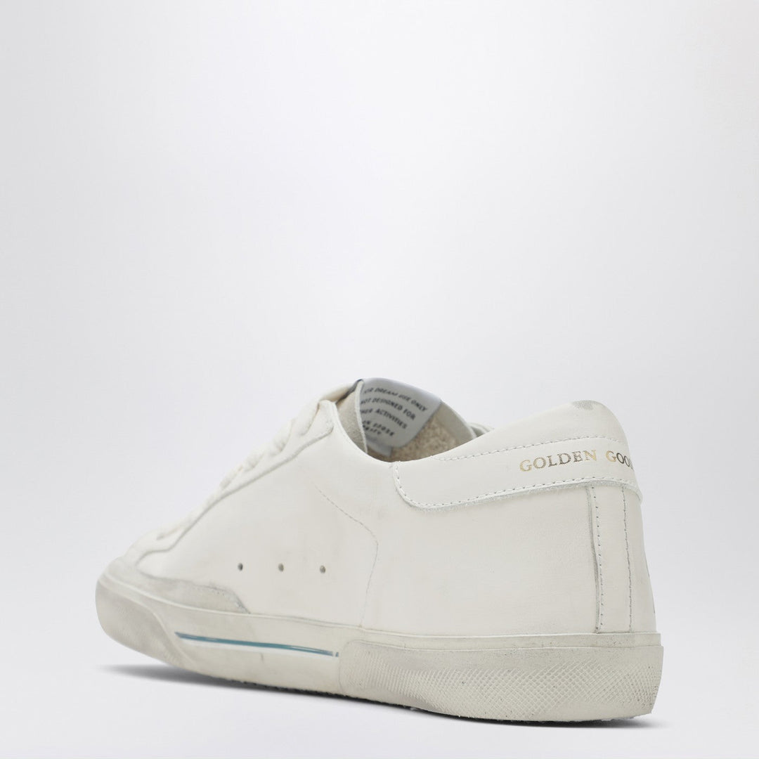 GOLDEN GOOSE FEMME - Sneaker Super - Star blanche et Platine - Lothaire