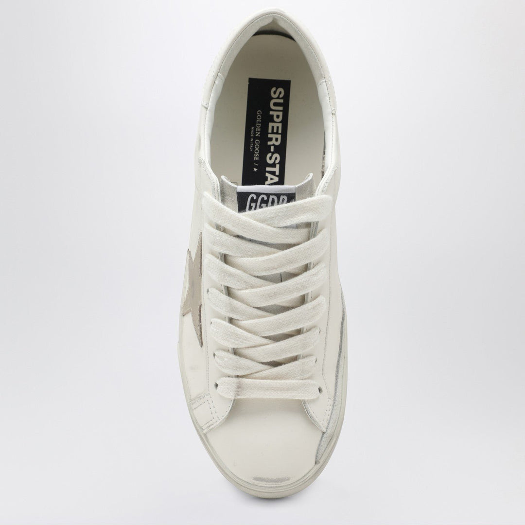 GOLDEN GOOSE FEMME - Sneaker Super - Star blanche et Platine - Lothaire