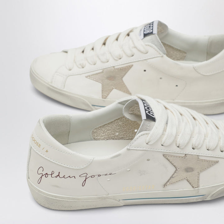 GOLDEN GOOSE FEMME - Sneaker Super - Star blanche et Platine - Lothaire