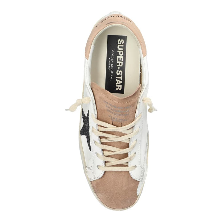 Golden Goose Femme - Sneakers Super Star Classic blanc étoile noir paillette - Lothaire