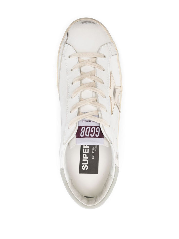 Golden Goose Femme - Sneakers Super Star cuir blanc - Lothaire