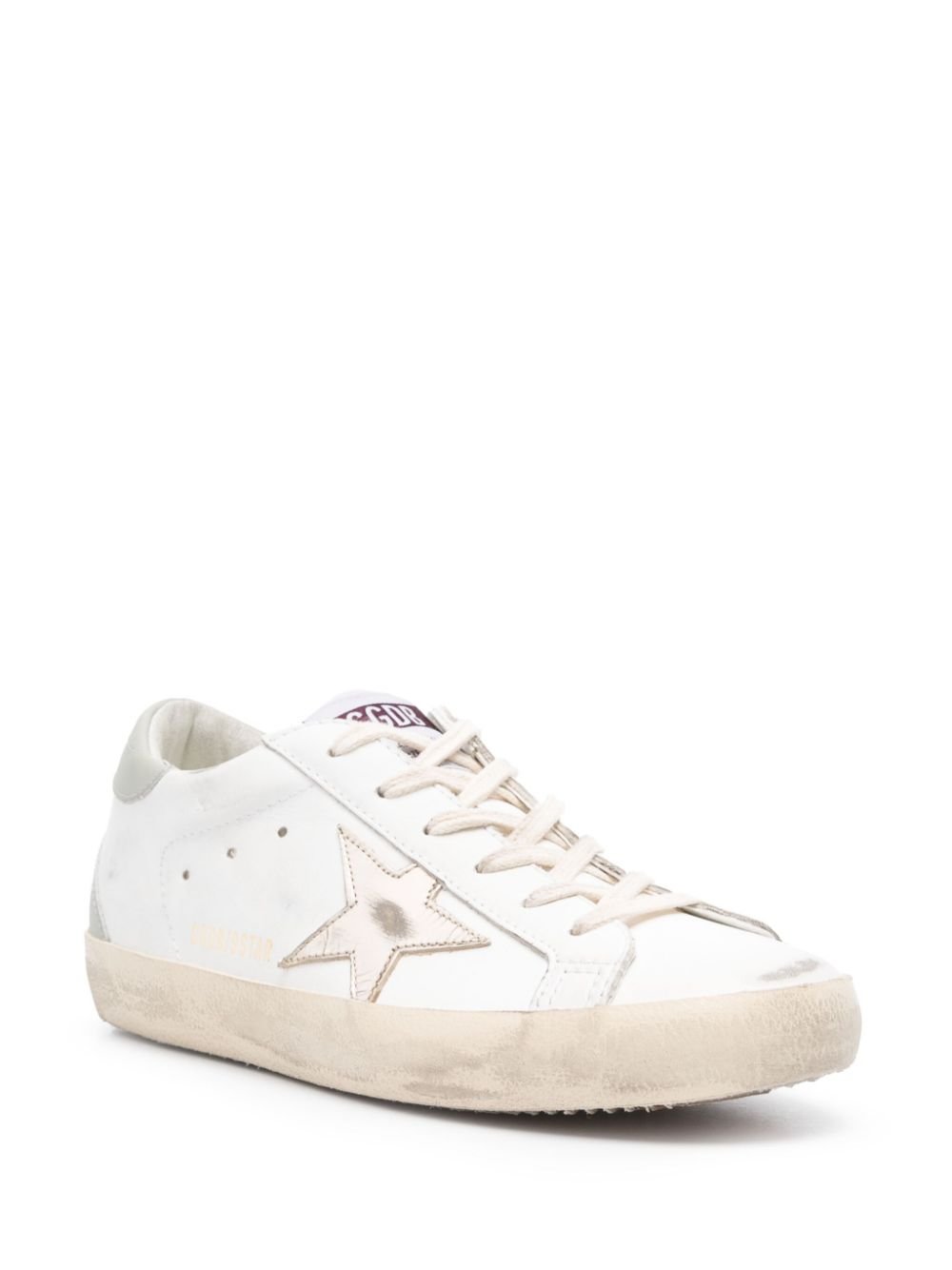 Golden Goose Femme - Sneakers Super Star cuir blanc - Lothaire