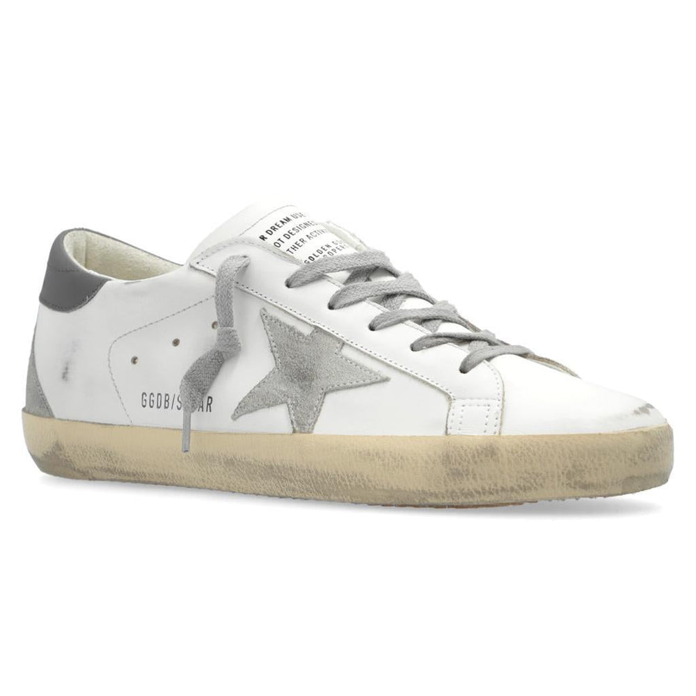 GOLDEN GOOSE FEMME - Sneakers Superstar en cuir Blanc et Gris foncé - Lothaire