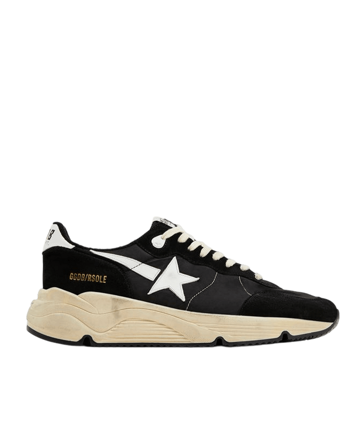 GOLDEN GOOSE - Running sole homme en cuir noir avec étoile blanche - Lothaire